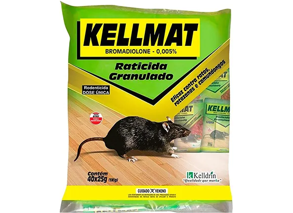 Raticida Granu.Kellmat Sc 25g 40 Unidades